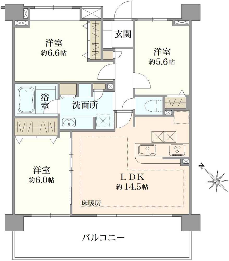 フェアロージュ新百合ヶ丘アーク・ステージの間取図