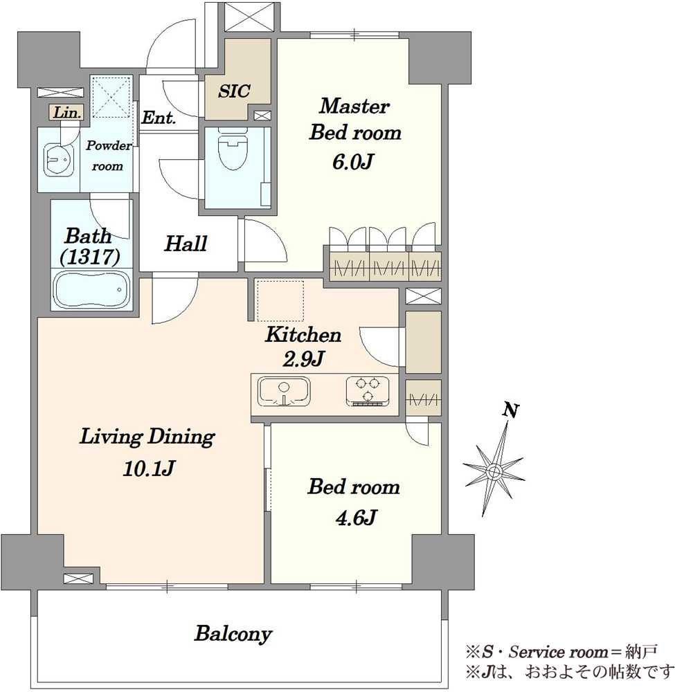 アトラス横浜レジデンスの間取図