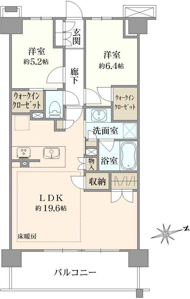 ザ・パークハウス横浜川和町テラスの間取図