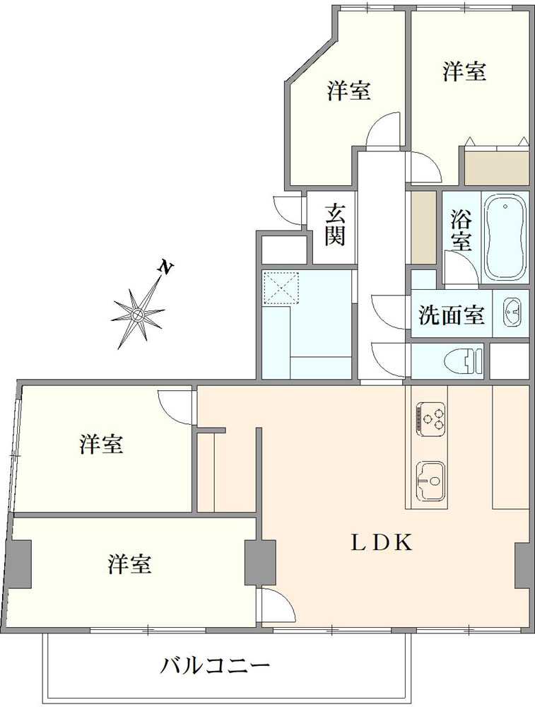 シャトー小金井の間取図