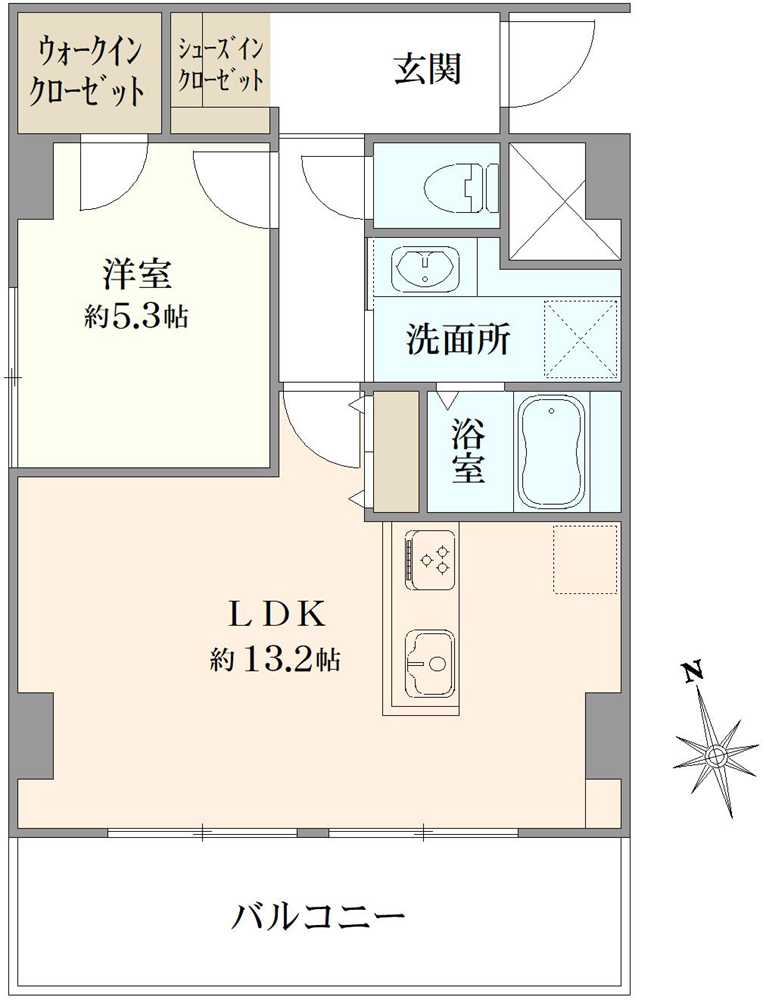 キャッスル西荻の間取図