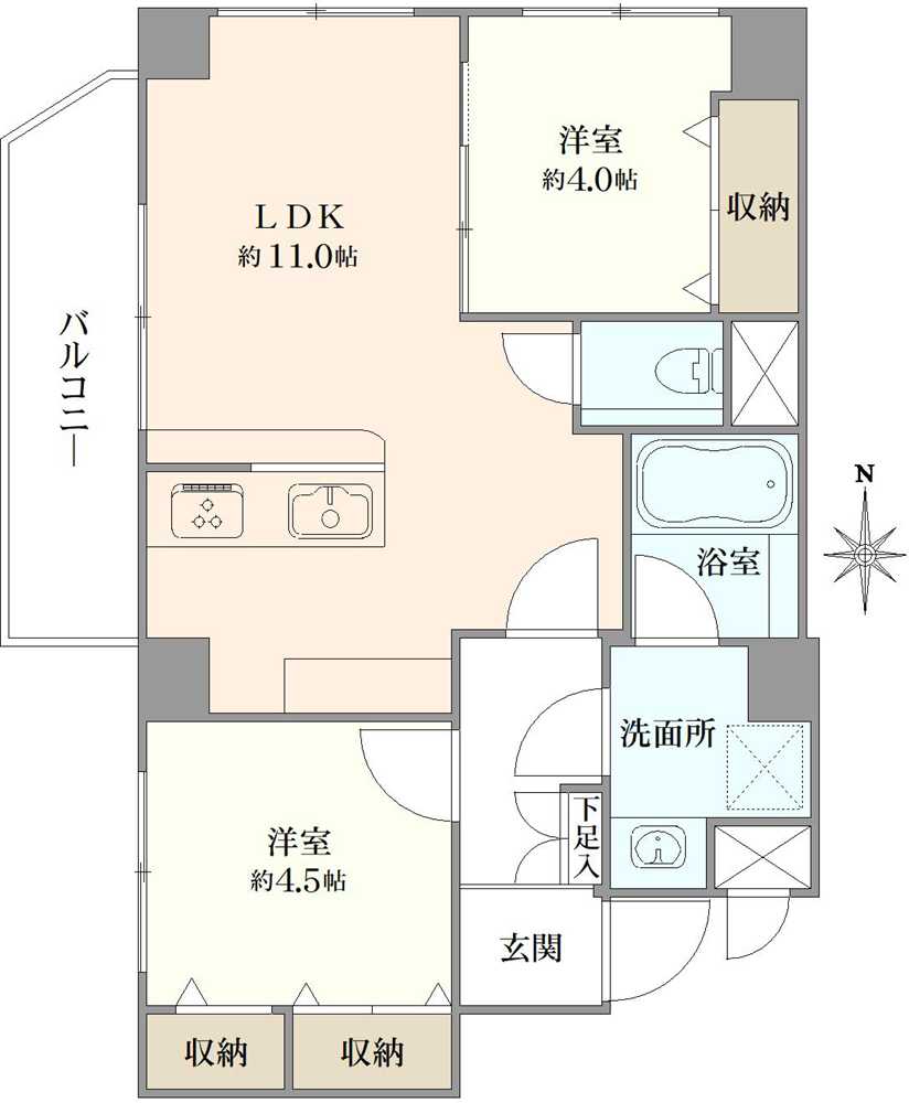 ベルメゾン武蔵関の間取図