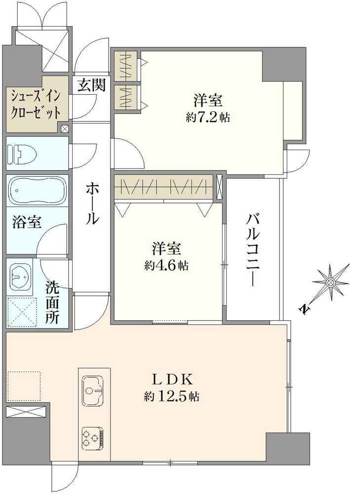 パラッシオ目黒不動前の間取図