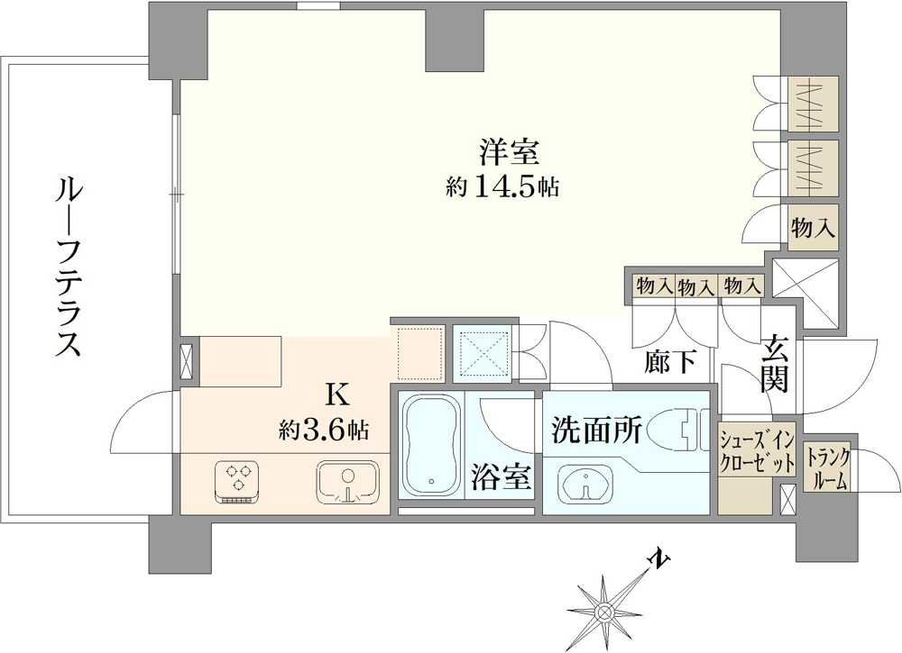 グローリオ浜田山デュオの間取図