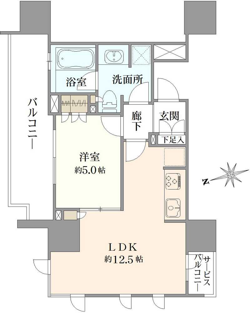 プラウド阿佐ヶ谷の間取図