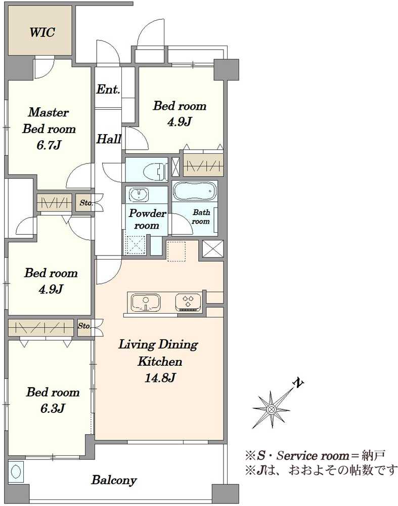 東急ドエル・アルス目黒学芸大学の間取図