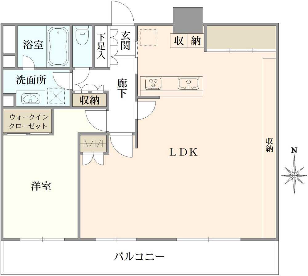 ディアマークスキャピタルタワーの間取図