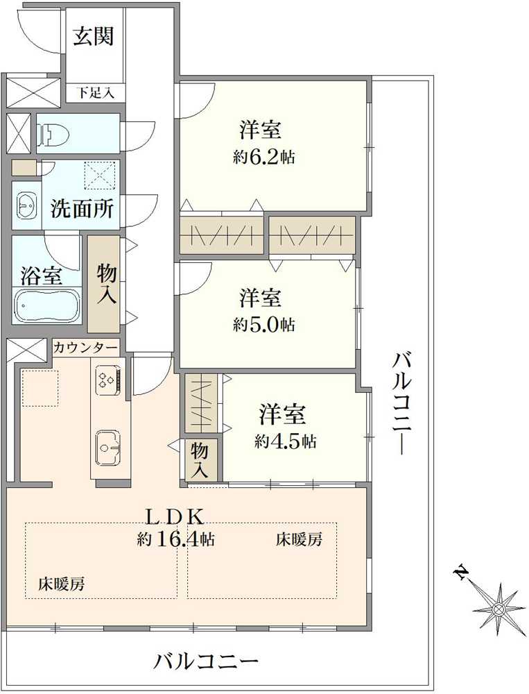 ボヌール千石の間取図