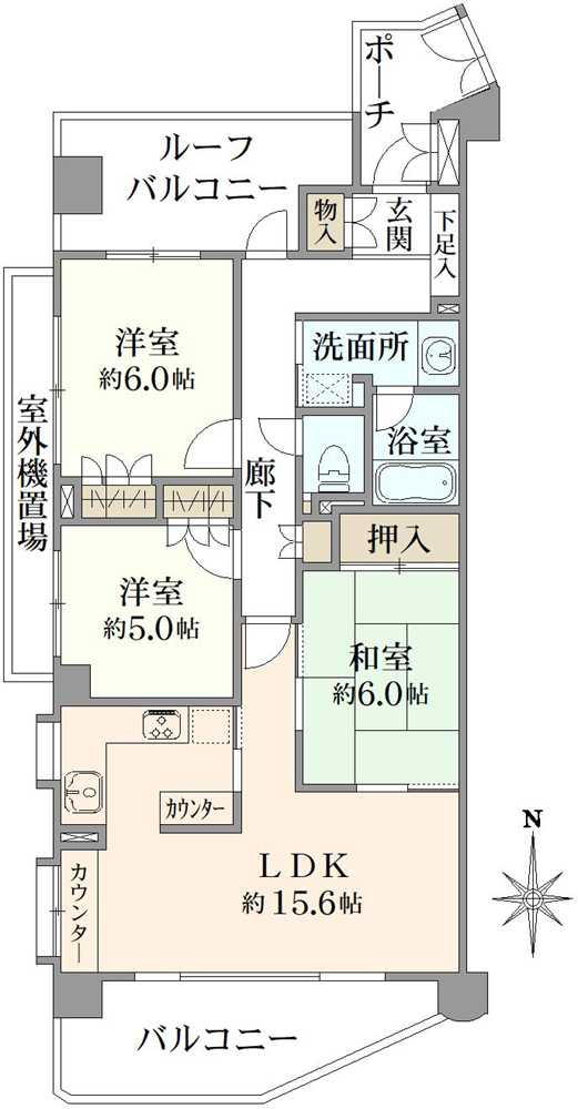 グランヒルズプラタナスアヴェニューの間取図