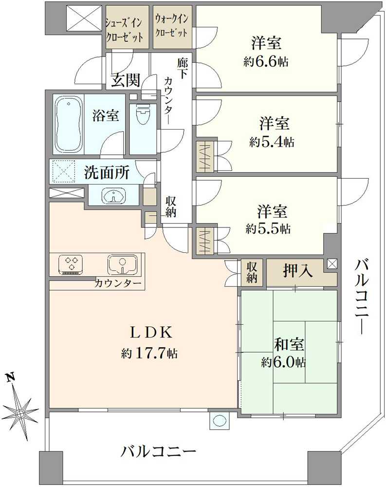 ジェイパーク武蔵野の間取図
