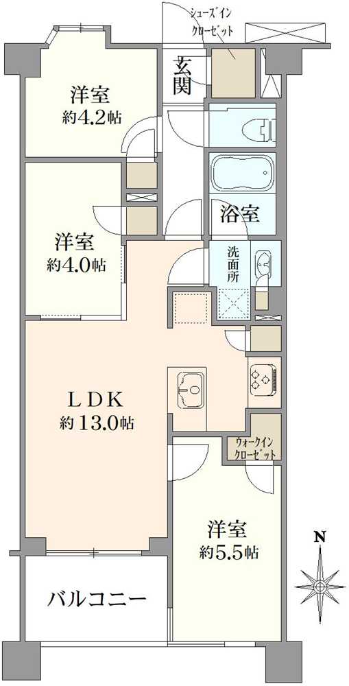 プレシス新百合ヶ丘の間取図