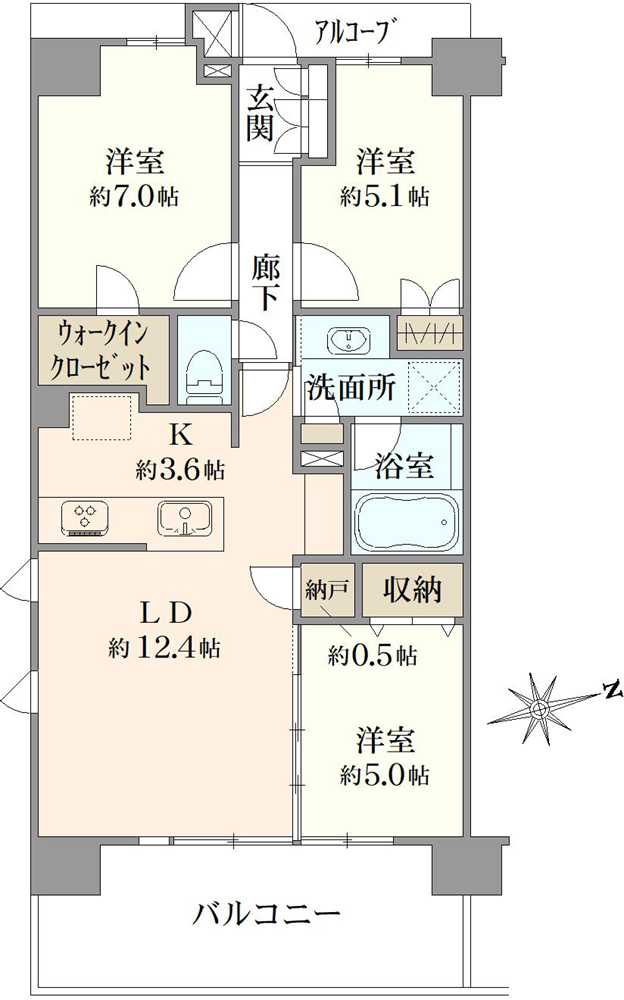 アンヴィーネ保谷の間取図
