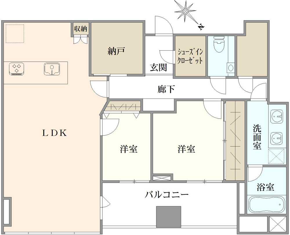 シティタワー麻布十番の間取図