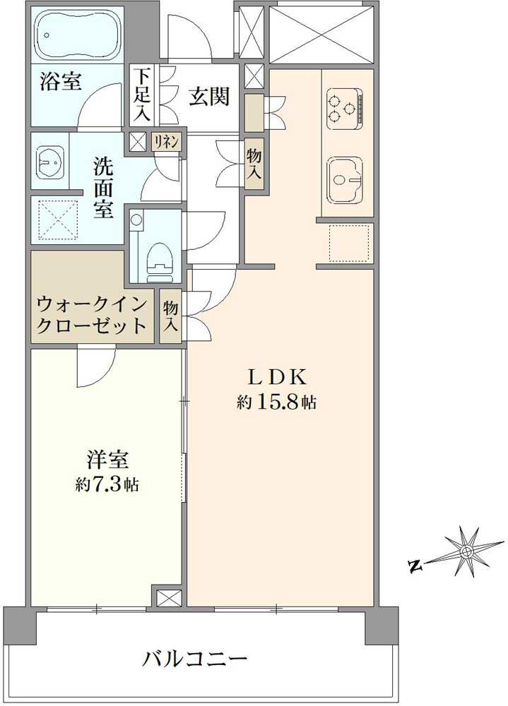 常盤松ハウスの間取図