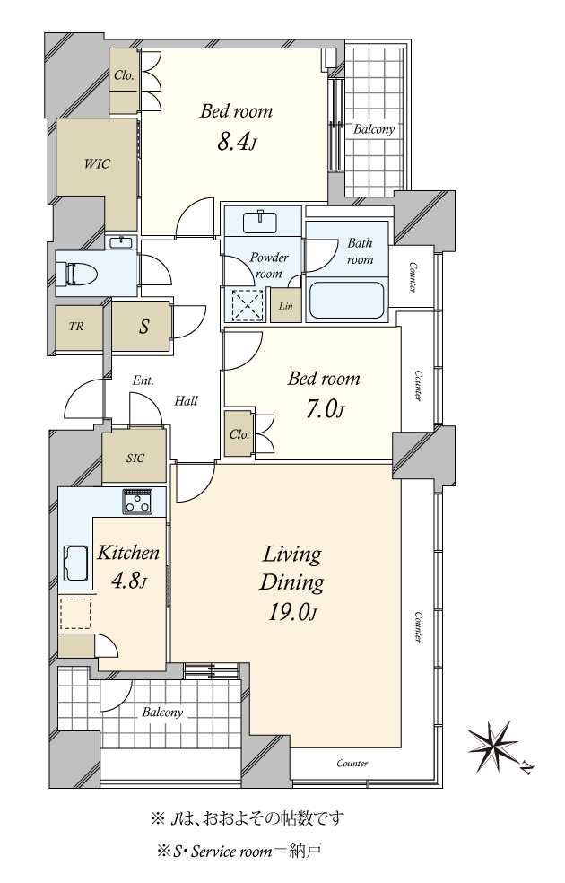 THE ROPPONGI TOKYOの間取図