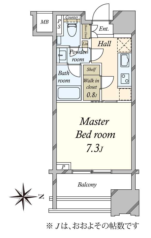 パークコート南麻布の間取図
