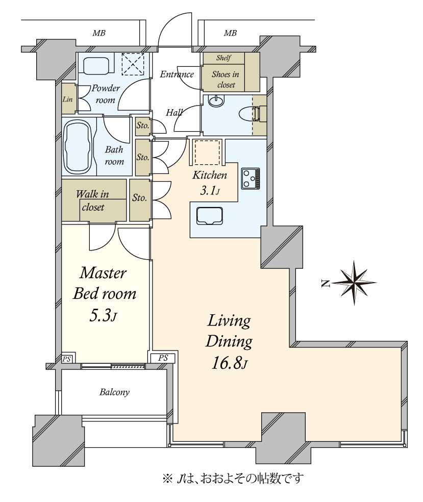 高輪ザ・レジデンスタワー棟の間取図