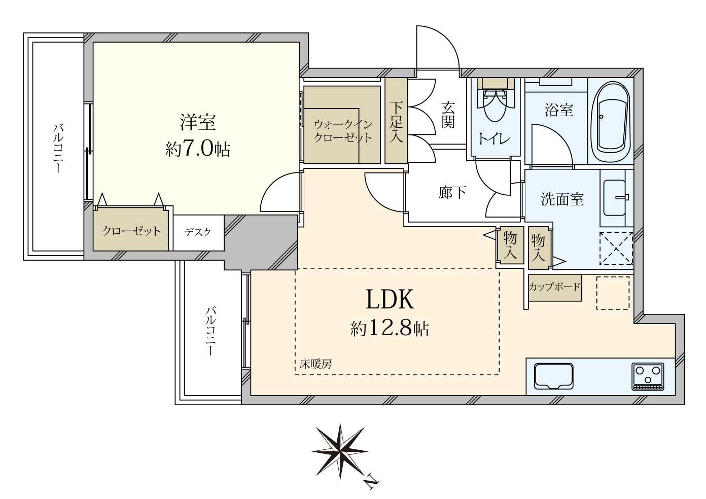 グランディ代官山の間取図