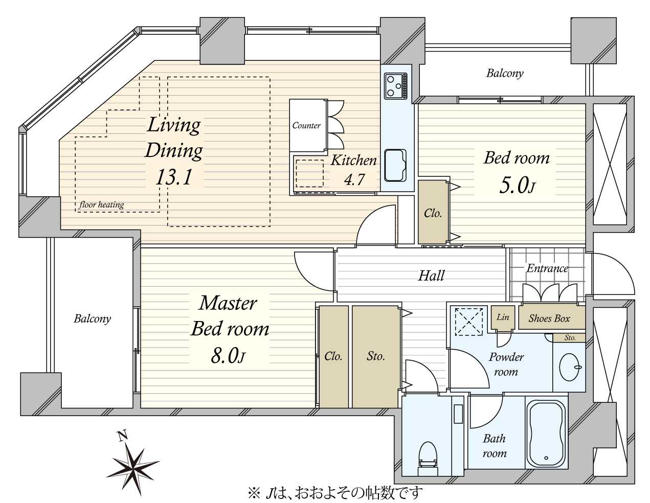 東京シーサウスブランファーレの間取図