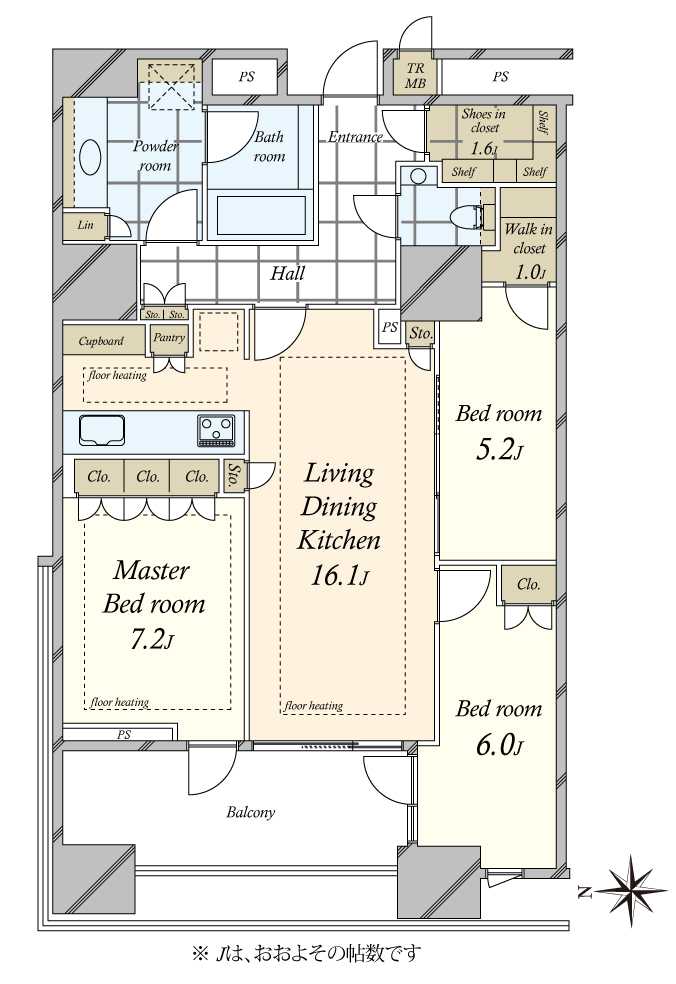三田ガーデンヒルズ イーストヒルの間取図