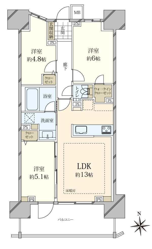 ルフォン板橋大山の間取図