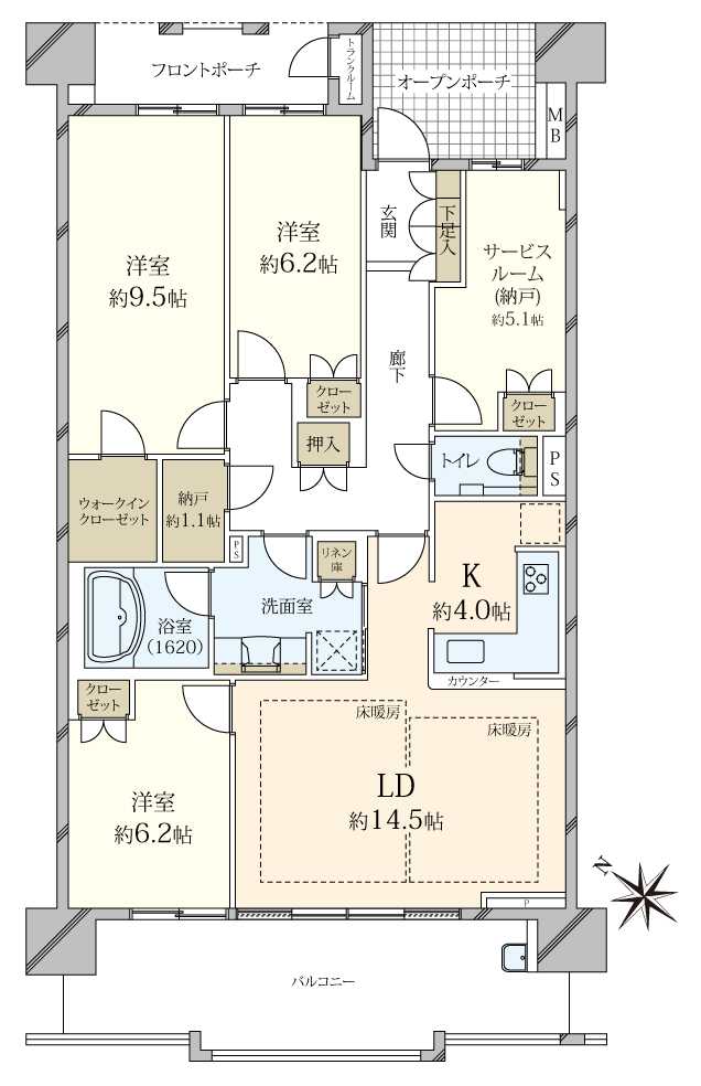 プラウド新浦安の間取図