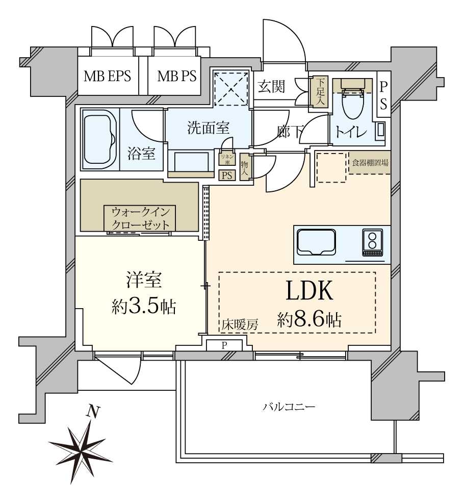 ルジェンテ新丸子の間取図