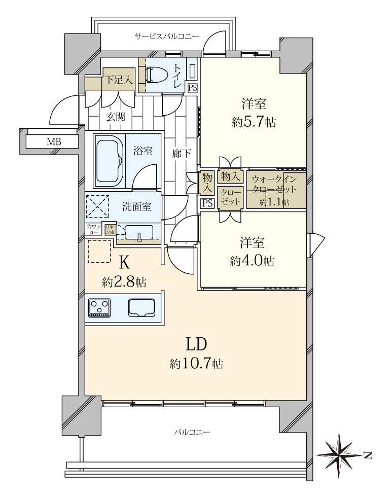 ローレルアイ白金の間取図