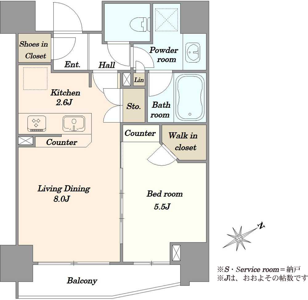 クラッシィスイート五反田の間取図