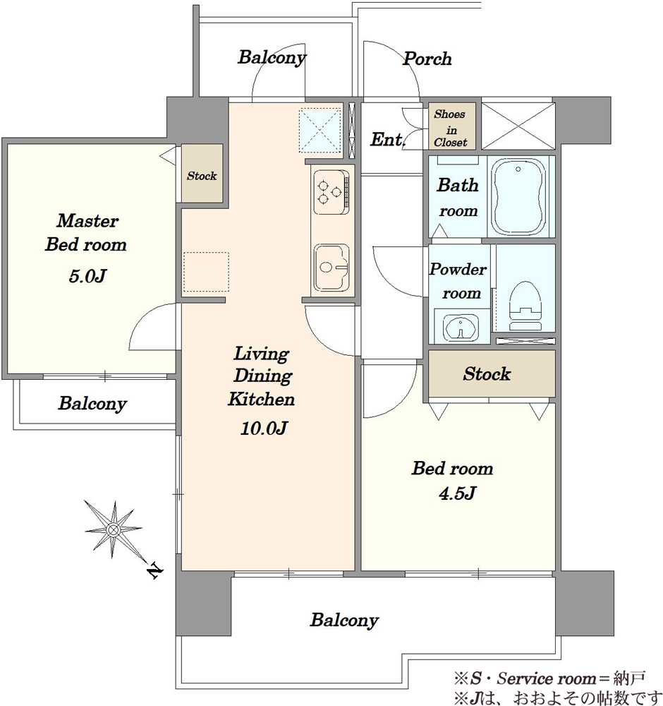 グローリア初穂御殿山の間取図