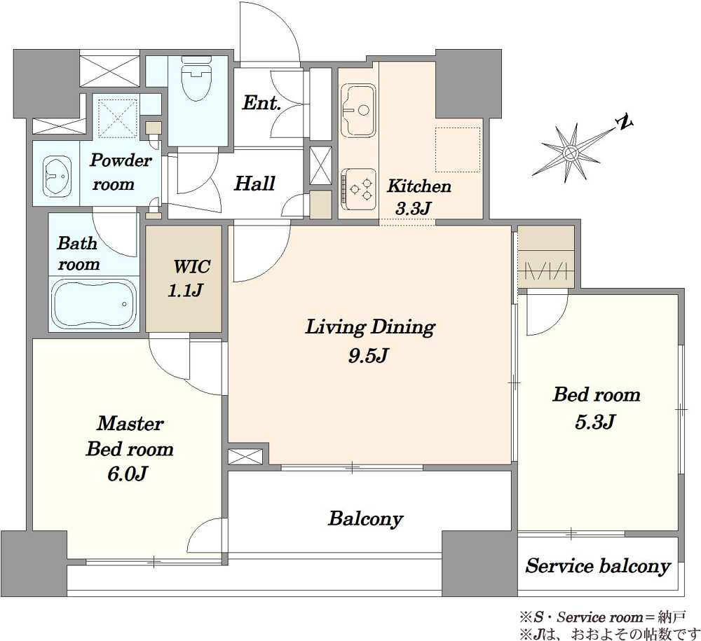 クレストフォルム戸越の間取図