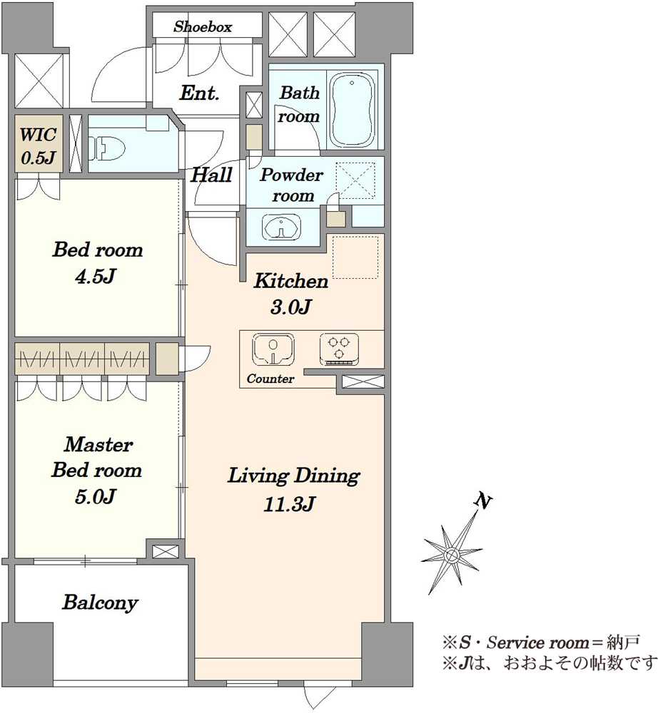 ブランズ代々木参宮橋の間取図