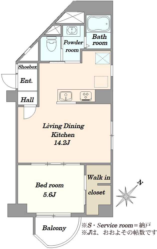 イトーピア五反田マンションの間取図