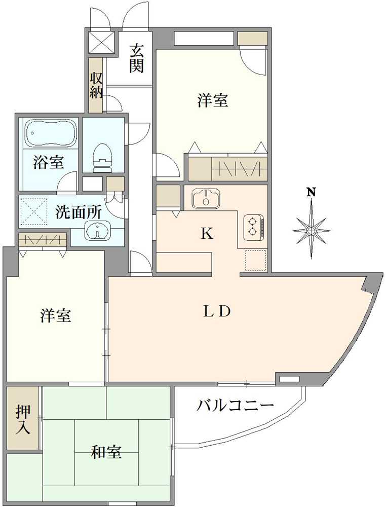 ジェイ・ステージ千歳台の間取図