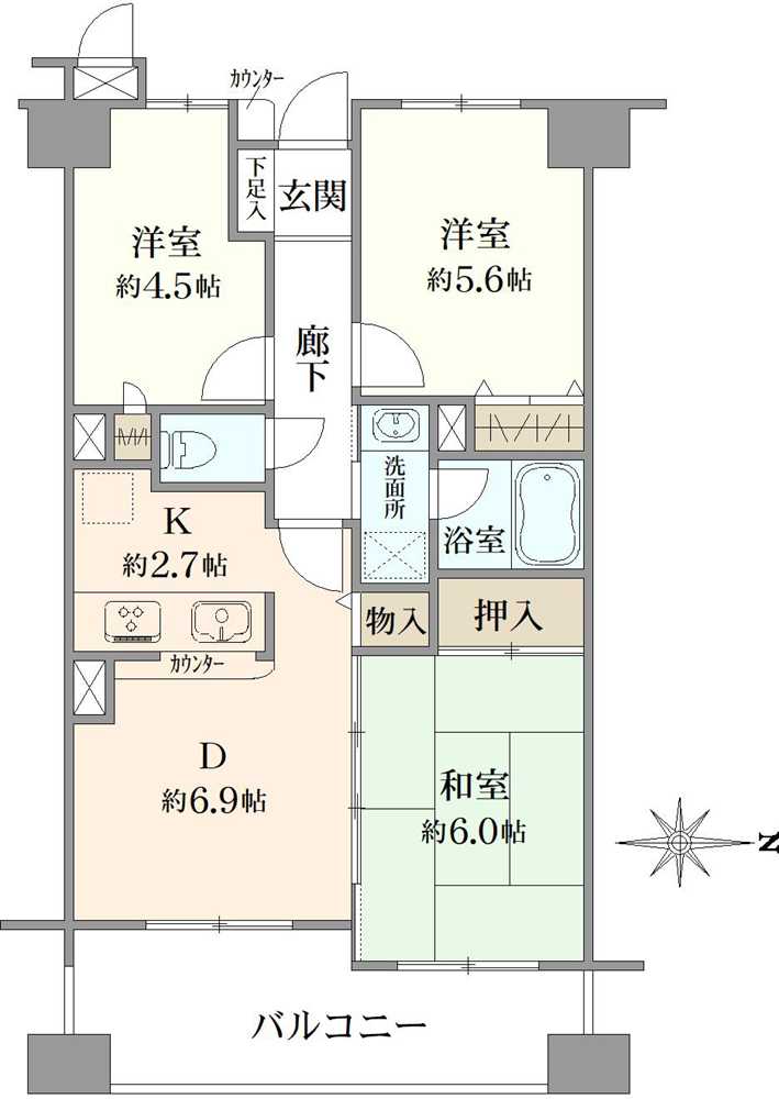 ライオンズガーデン豊島園の間取図