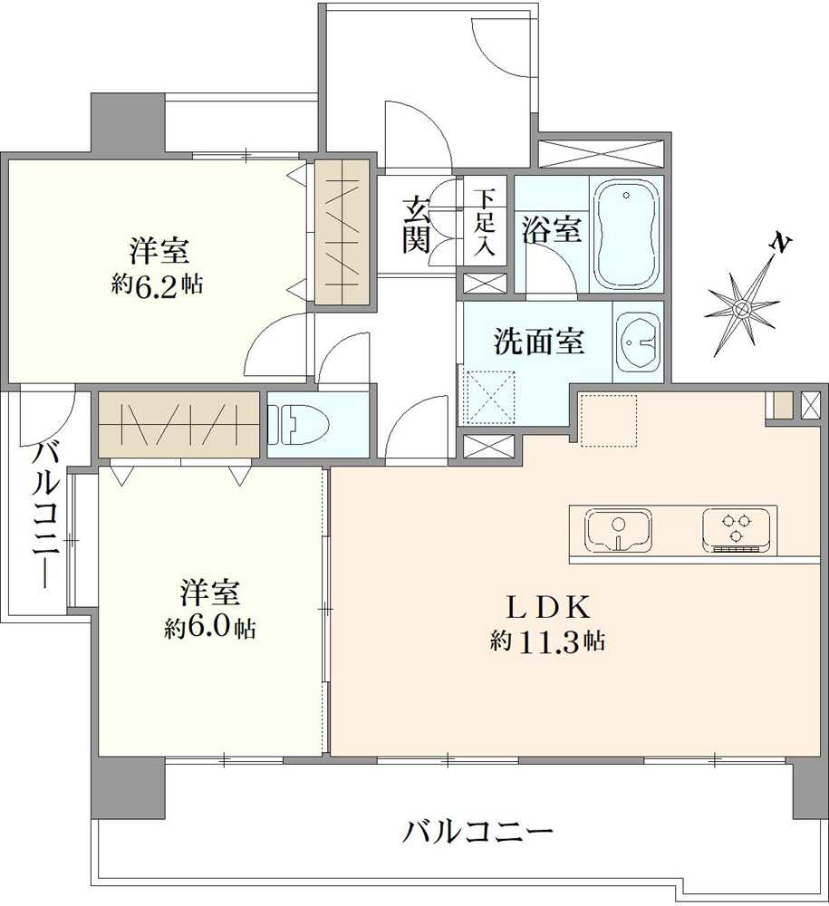 エスポワール巣鴨の間取図