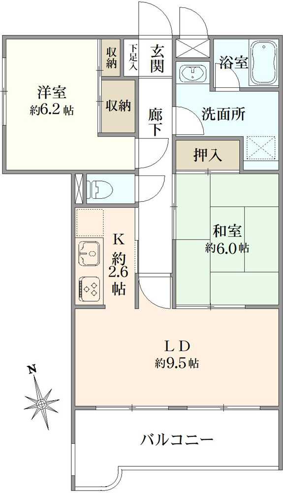 ハイシティ馬橋の間取図