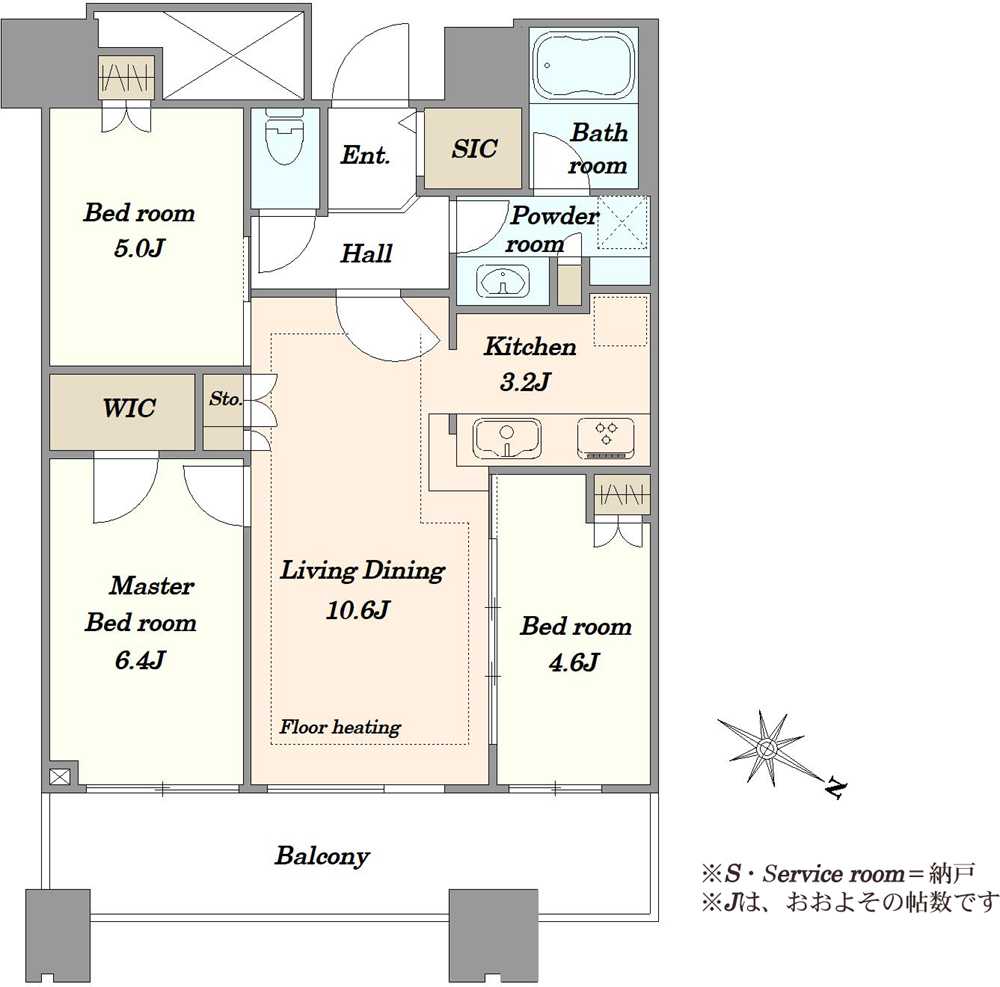 サウスゲートタワー川口の間取図