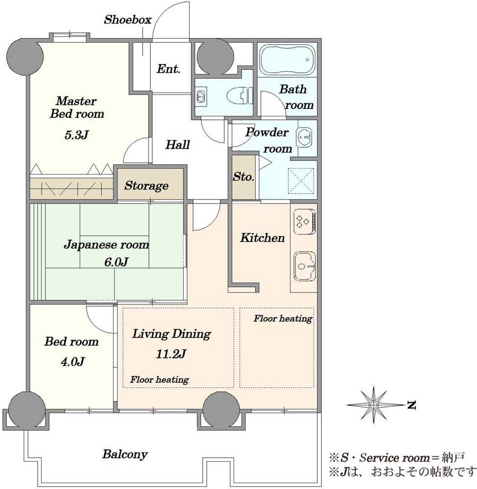 エルザタワー55の間取図