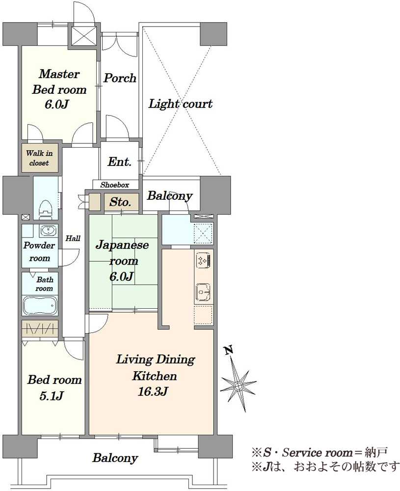 グレース・コート戸田公園の間取図