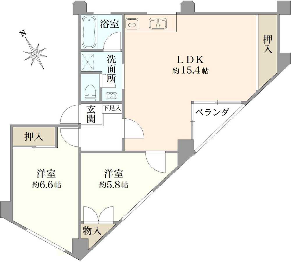 溝の口ビルの間取図