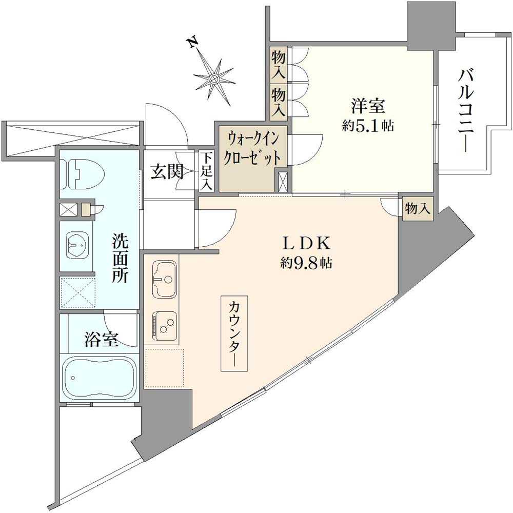 グランプレオ武蔵野の間取図