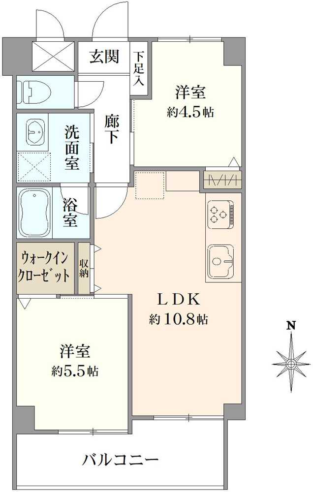ライオンズマンション都島第2の間取図