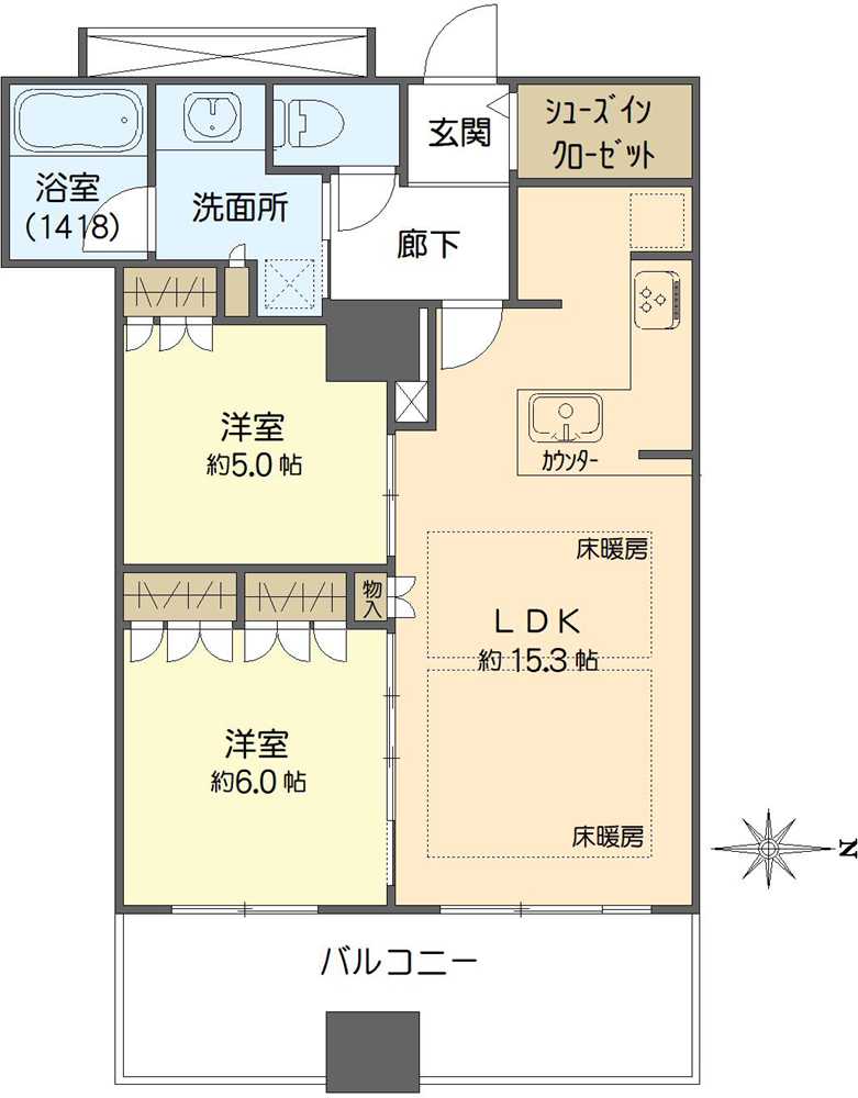 プレサンスレジェンド堺筋本町タワーの間取図