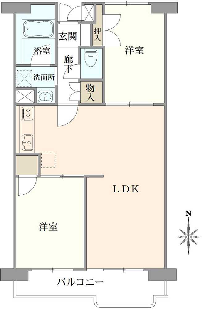 サンライフ南蒲田の間取図