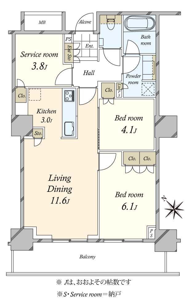 ステーションツインタワーズ糀谷フロント・ウエストの間取図