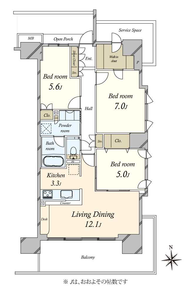 プラウドシティ大田六郷フォレスト街区棟の間取図