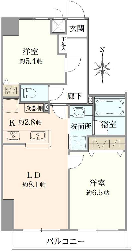 ドマーニ両国の間取図