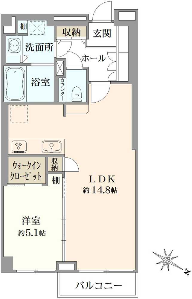ライフコア押上の間取図