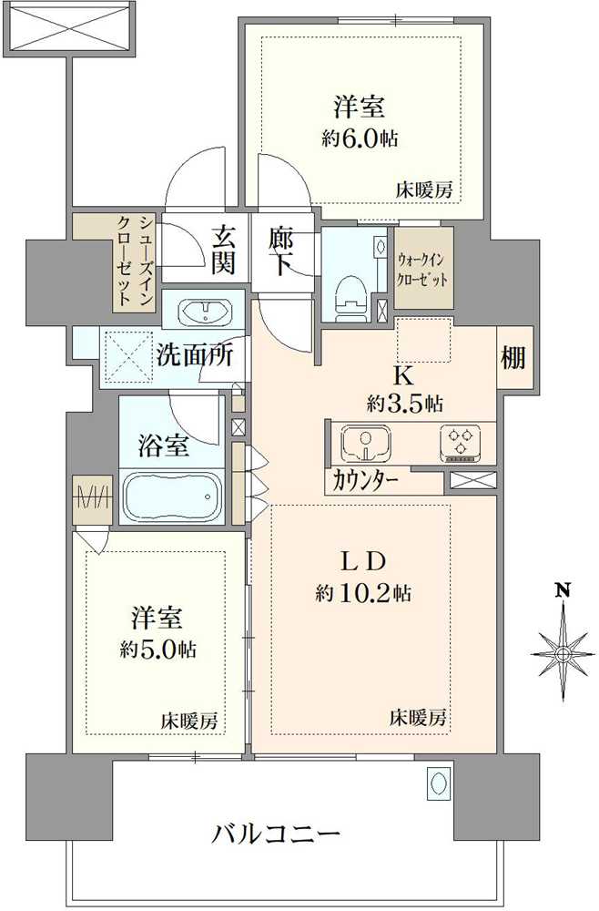 ザ・グランアルト錦糸町の間取図